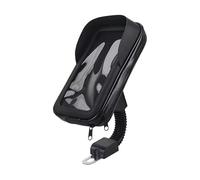 WEFOLCC Motorcycle Phone Holder Waterproof Pouch Bag Phone Mounting Bracket Riding Sun Visor Design 360 Degrees Rotating Universal Navigation Bracket(Rearview Mirror)