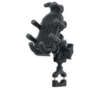 WEFOLCC Motorcycle Phone Mount Holder Smartphone Phone Stand Holder With Vibration Dampener 360 Degree Adjustable Rearview Mirror Mount Navigation Bracket(Handlebar style)