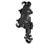 WEFOLCC Phone Holder GPS Charging Cradle Moto Handlebar Rearview Mirror Mount Bracket For Cellphones Motorcycle Bicycle Road Navigation Bracket(Handlebar Holder)