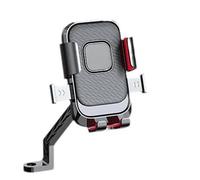 WEFOLCC Universal Aluminum Alloy Shockproof Motorcycle Multifunctional Phone Holder Bike Riding Cellphone Mount Anti-Fall Mount Holders Navigation Bracket(B)