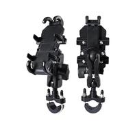 WEFOLCC Universal Motorcycle Bike Mobile Phone Holder Aluminum Bicycle Riding Navigation Bracket GPS Shockproof Handlebar Holder Navigation Bracket(B)
