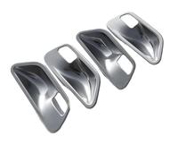 WEFOLEN 4 Pieces ABS Chrome Car Interior Door Handle Bowl Cover Trim for 5 Series F10 F18 2011-2017 Car Inner Door Pull Handle