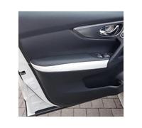 WEFOLEN 4 Pieces Car Door Armrest Handle Panel Cover Trim for Nissan for Qashqai J11 2016 2017 2018 Car Inner Door Pull Handle(Black-White Splice)