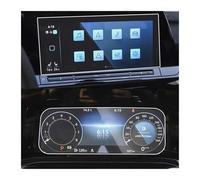 WEFOLEN 9H Tempered Glass Car Navigation DVD GPS LCD Guard Protective For VW For Golf 8 MK8 Life GTI R 2020 2021 GPS Screen Protector(Set)