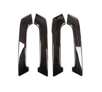WEFOLEN ABS Black Wood Style Interior Door Handle Trim for Toyota for Land Cruiser for Prado FJ150 150 2010-2018 Car Inner Door Pull Handle