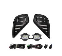 WEFOLEN Car Fog Lights For Toyota For Highlander 2021 2022 DRL Daytime Running Light Fog Lamp Daylights Dual Colors White Yellow Wires Switch(FULL SET)