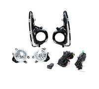 WEFOLEN Car Fog Lights For Toyota For Yaris For Vitz 2018-2020 U.S. Car Front Bumper Fog Lamp DRL Daytime Running Light Fog Light Frame Cover(A Set)