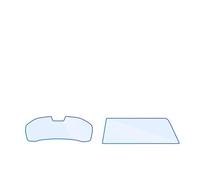 WEFOLEN Car Navigation Instrument Film Touch Full Screen Protector Tempered Glass For B&MW 4-Series G22 G23 G26 MK2 2021 2022 GPS Screen Protector(Hight match 1set)