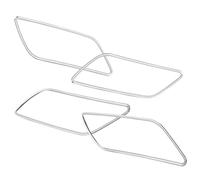WEFOLEN for A3 8V Sedan Sportback 2013 2014 2015 2016 2017 Stainless Steel Interior Side Door Handle Bowl Decoration Sticker Car Inner Door Pull Handle