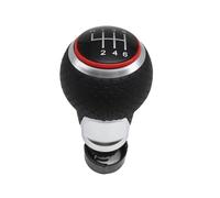 WEFOLEN for A3 A4 B6 B7 B8 A6 S4 8K A5 8T Q5 8R for S Line 12mm Gear Shift Knob Lever Stick Gear Shift Knob(Red 6 Speed)