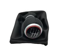 WEFOLEN for A4 S4 B8 8K A5 8T 8F Q5 8R for S Line 2007-2015 12mm 5 Speed 6 Speed Car Gear Shift Knob Gear Shift Collars Boot Cover(6 Speed)