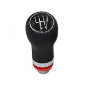 WEFOLEN for A6 C6 2004 2005 2006 2007 2008 2009 2010 2011 2012 5 6 Speed Leather Car Shift Gear Knob Lever Gaitor Boot Cover(R12345 Gear knob)