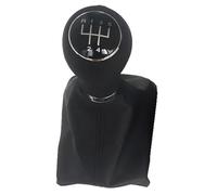 WEFOLEN for A6 C6 2004 2005 2006 2007 2008 2009 2010 2011 2012 5 6 Speed Leather Car Shift Gear Knob Lever Gaitor Boot Cover(R12345 Set)