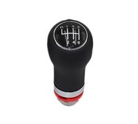 WEFOLEN for A6 C6 2004 2005 2006 2007 2008 2009 2010 2011 2012 5 6 Speed Leather Car Shift Gear Knob Lever Gaitor Boot Cover(R123456 Gear knob)