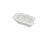 WEFOLEN For Mercedes For Benz W205 C Class 2015-2021 Car Interior Front Sun Visor Makeup Lamp Make-Up Mirror Reading Lights 0009069504(Grey)