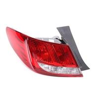 WEFOLEN For Peugeot 408 2010 2011 2012 2013 Car Raer Tail Light Turn Siganl Warning Brake Lamp Taillight Without Bulb(10-12 Outside left)