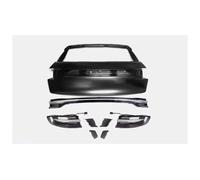 WEFOLEN For Porsche For Macan 2014-2017 Car Modified Taillights LED Through Taillights Assembly Mid Tail Rear Turn Brake DRL Light(Black 2)