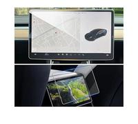 WEFOLEN For Tesla For Model 3 For Highland 2024 For Model Y For Juniper 2025 Tempered Glass Rear Center Control Touch Screen Protective Film GPS Screen Protector(Center rear display)