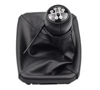 WEFOLEN for Vauxhall for Opel for MERIVA A 2003-2005 2007-2010 Car Gear Shift Knob Gaitor Lever Stick Leather Boot Cover(Head-Leather Cover)