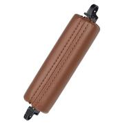 WEFOLEN for VW for Touareg 2003 2004 2005 2006 2007 2008 2009 2010 Left Front Interior Car Door Handle with Leather Car Inner Door Pull Handle(Brown)