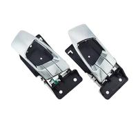 WEFOLEN Front Or Rear Left Or Passenger Right Chrome Car Interior Door Handle for Kia for Carens for Rondo 2003 2004 2005 2006 Car Inner Door Pull Handle(1 Pair)