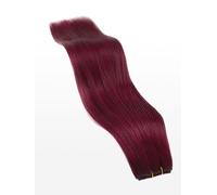 Weft Hair Extensions - professional Quality - 100g 16" - 530 ruby red