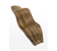 Weft Hair Extensions - professional Quality - 100g 16" - M6/27 mixed chocolate brown & caramel blonde