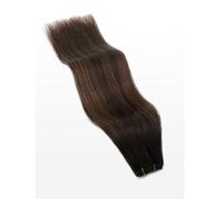 Weft Hair Extensions - professional Quality - 100g 20" - B4/17 balayage dark chestnut & medium brown
