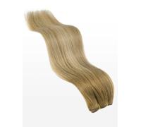 Weft Hair Extensions - professional Quality - 100g 23" - B18/24 balayage natural dark ash blonde & light ash blonde