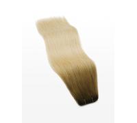 Weft Hair Extensions - professional Quality - 100g 23" - T10/DB2 ombre light ash brown & light golden blonde