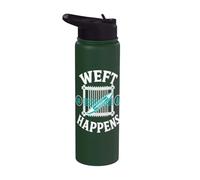 Weft Happens Weaving Loom Crafter Stainless Steel Insulated Water Bottle