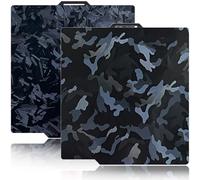 Wefuit 257x257mm Camouflage+High-Rise Build Plate for Bambu Lab X1/X1C/X1E/P1P/P1S/A1,Double Sided Smooth Flexible Spring Steel Plate Effect Sheet for Bambu Lab 3D Printers