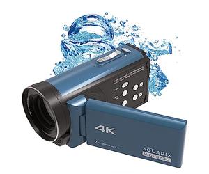 WeG asypix WDV5630 GreyBlue Camcorder 7.6 cm 3 inch 13 MP Grey-blue