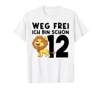 Weg frei Ich bin schon 12 12. Geburtstag Löwe T-Shirt