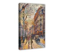WEGAGTTT Paul Signac Inspired Paris Painting Canvas Poster Bedroom Decor Landscape Office Room Decor Gift 20x30inch(50x75cm)