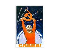WEGAGTTT Soviet Aerospace Pride Communist USSR, Russian Soviet Propaganda Print Canvas Poster Bedroom Decor Landscape Office Room Decor Gift 12x18inch(30x45cm)