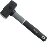 WeGeek, Maurer_Plus Hammer for Mason, 800 g. Two-Component TPR Handle in Rubber and Fibreglass with Protective Collar. Forged Steel Head