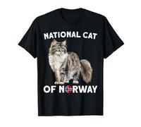 Wegie National Cat Art Stuffed Animal Norwegian Forest Cat T-Shirt
