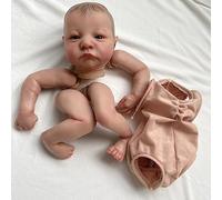 Wegiwuca 19'' Simulation Reborn-Doll Model Kits with Disassembled Arms Leg Head Easy Nude-Reborn for Parenting Game Making Soft Kit