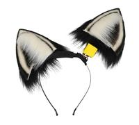 Wegiwuca Battery Operated Hairband Electric Animal Ears Hair Hoop Roleplay Costume Hairband Remote Control Plush Tail Stage Props Costume Accessory