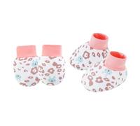 Wegiwuca Cotton Newborns Gloves and Socks Set for Neutral Gender Protecting Tender Skin From Scratches Home Daily Use Newborns Gloves