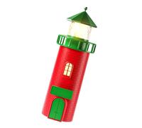 Wegiwuca Festival ABS Holiday Lighthouse with Energy Efficient LED Lights Desktop Ornament Seasonal Decorations Christmas Melodies Lighted Decoration