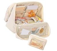 Wegiwuca Multi Layered Pencil Case Big Capacity Pencil Pouches Detachable Pen Bag Travel Pencil Organizers Bag for Office School Oversized Pencil Bag for Office & Classroom