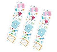 Wegiwuca Nurse Day Borders Trim Wall Sticker Healthcare Themed Borders Sticker 59ft Long for Hospital Window Wall Decoration