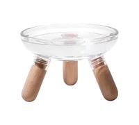 Wegiwuca Pet Feeding Bowls With Elevated Insert Dish Detachable Bowl For Meals & Easy Maintenance Checkered Dog Bowl