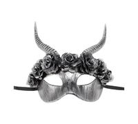 Wegiwuca Scary Horns Half Face Masquerade Devils Mardi Gras Halloween Party Carnivals Halloween Mardi Gras Masquerade Half Face Devils Horns