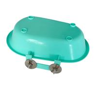 Wegiwuca Screw Bird Bathtub For Parrots Birdcage Hanging Shower Basin Parrot Bathing Tray Cage Bathing Tub For Various Size Bird Bird Grooming Supplies
