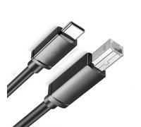 Wegiwuca Type C to USB2.0 Square Port Printing Cord 0.5mm Wire Diameter Quick File Printing Line Easy Connection for Fax Machine