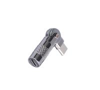 Wegiwuca Type C/USB To Type C/USB Right Angled Adapter Aluminum 90 Degree For Cameras Headphones 60W Fast Charging Data Transfer
