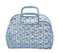 Wegiwuca Vintage Festive Party Bags For Women Jelly Bags Beach Purses Vegetable Basket Handle Shopping Handbags Kids Beach Bag For Girls Bulk